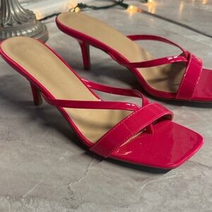 Wild Diva Hot Pink Strappy Heels